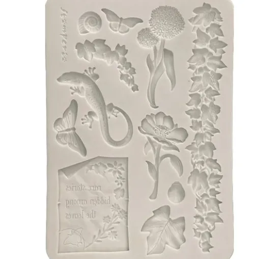Silikonform A5 "All Around - Flowers and Leaves"