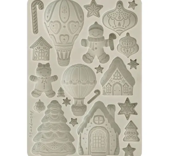 Silikonform A5 "Candy Christmas - Gingerbreads"