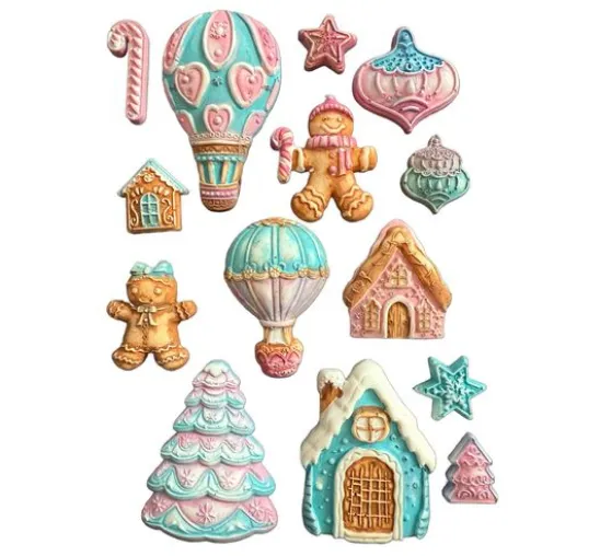 Silikonform A5 "Candy Christmas - Gingerbreads"