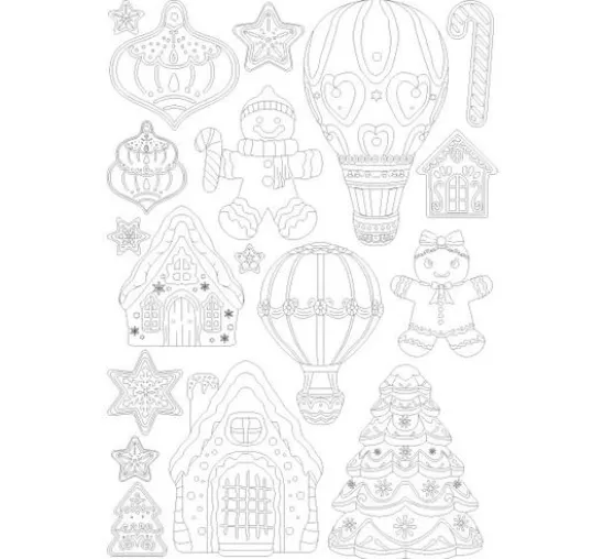 Silikonform A5 "Candy Christmas - Gingerbreads"