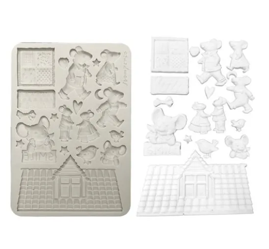 Silikonform A5 "Family - Mice"