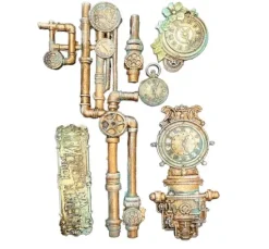 Silikonform A5 "Gardens of Time", Clocks and Tubes