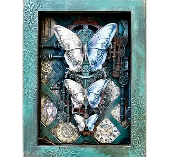 Silikonform A5 "Gardens of Time", Clocks and Tubes