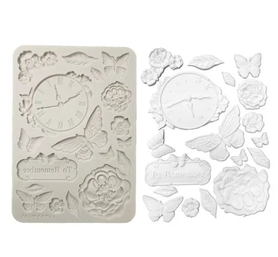 Silikonform A5 "Quiet Days - Clock"
