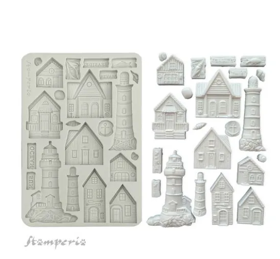 Silikonform A5 "Silent Sea - Lighthouse"