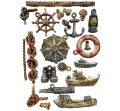 Silikonform A5 "Silent Sea - Rudders & Boats"