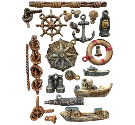 Silikonform A5 "Silent Sea - Rudders & Boats"