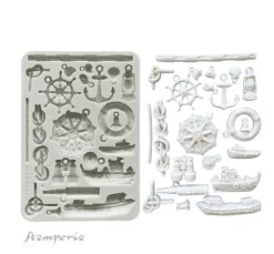 Silikonform A5 "Silent Sea - Rudders & Boats"