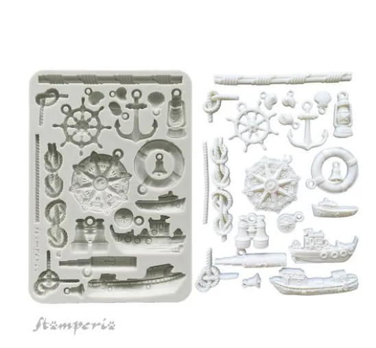 Silikonform A5 "Silent Sea - Rudders & Boats"
