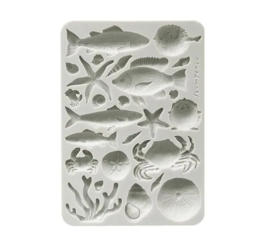 Silikonform A5 "Silent Sea - Shells & Fish"