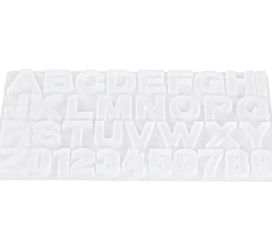 Silikon Gießform "Buchstaben & Zahlen"