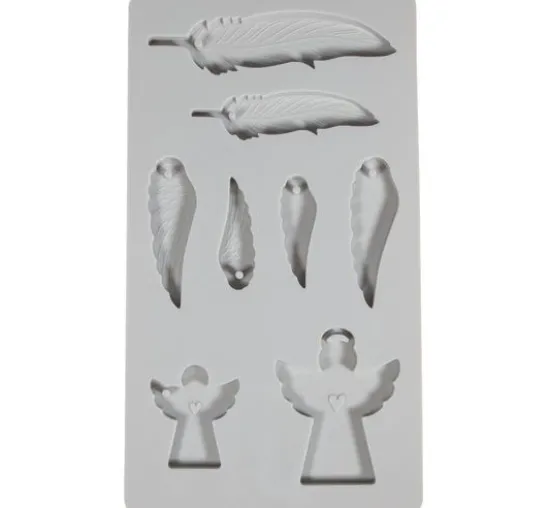 Silikon Gießform "Engel & Flügel"
