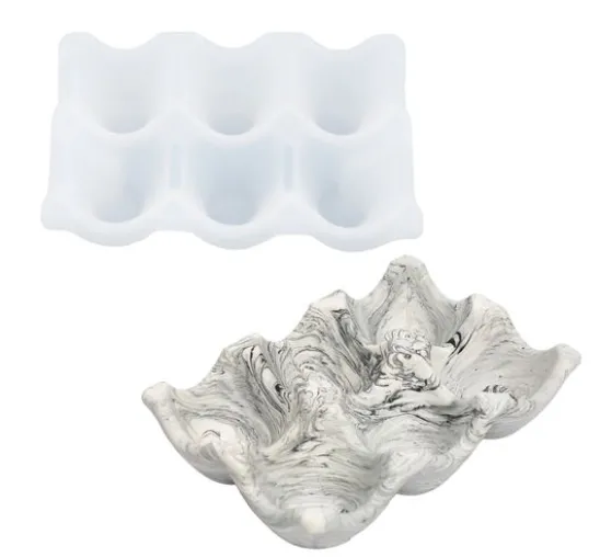 Silikon Gießform "6er Eierpalette"