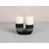 Silikon Gießform "Kerze U-Form geriffelt"