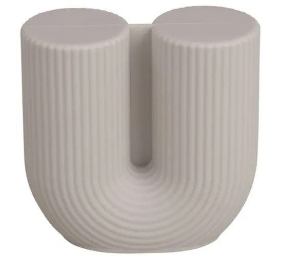 Silikon Gießform "Kerze U-Form geriffelt"