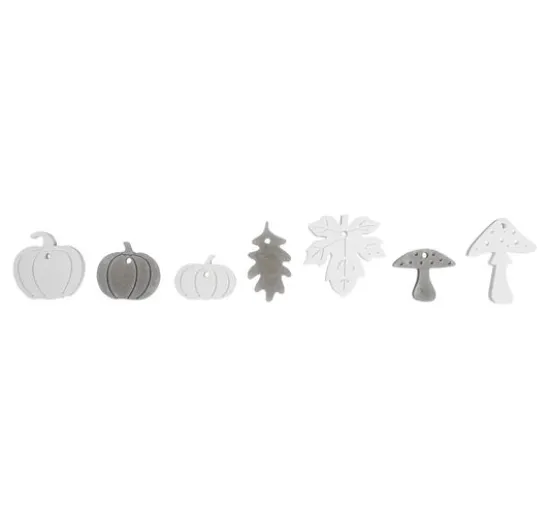 Silikon-Gießform "Kürbis, Pilz, Blatt"