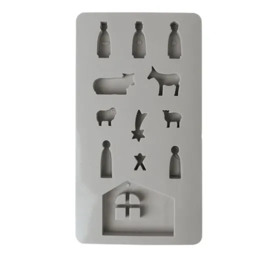 Silikon-Gießform "Mini Krippe"