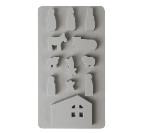 Silikon-Gießform "Mini Krippe"