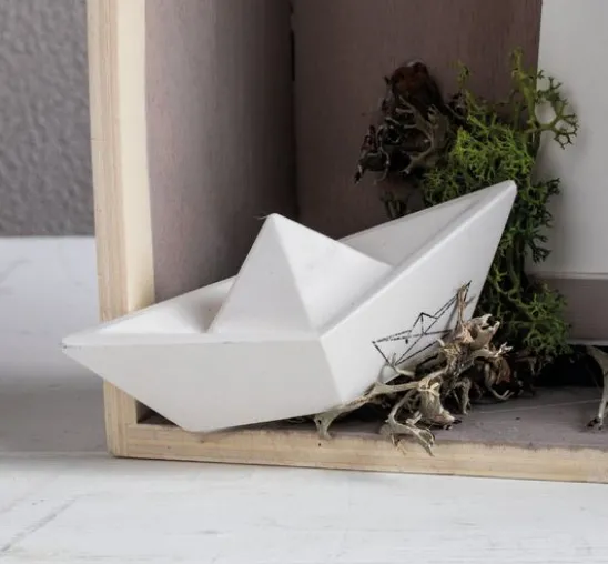 Silikon Gießform "Origami Boote"