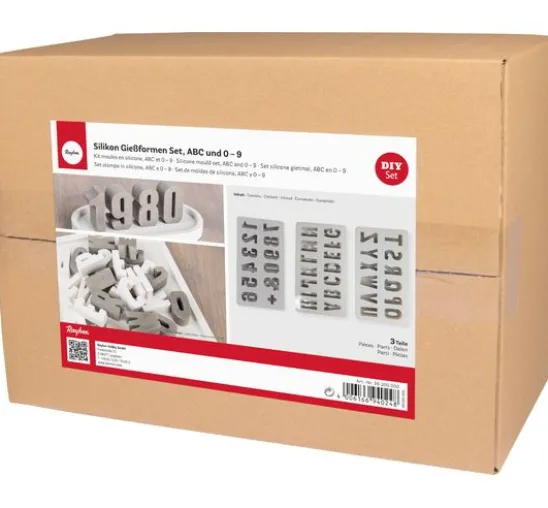 Silikon Gießform-Set "ABC & 0-9"