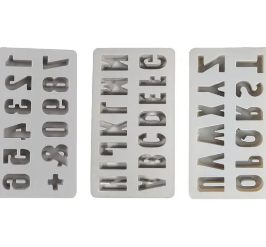 Silikon Gießform-Set "ABC & 0-9"