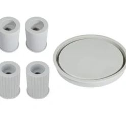 Silikon Gießform-Set "Kerzenhalter mit Untersetzer"