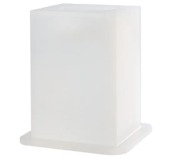 Silikon Gießform "Teelichtform eckig"