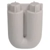 Silikon Gießform "U-Form Vase geriffelt"