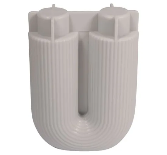 Silikon Gießform "U-Form Vase geriffelt"