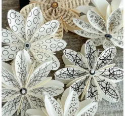 Silikonstempel für Faltblume "Design"