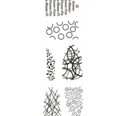Silikonstempel für Faltblume "Design"