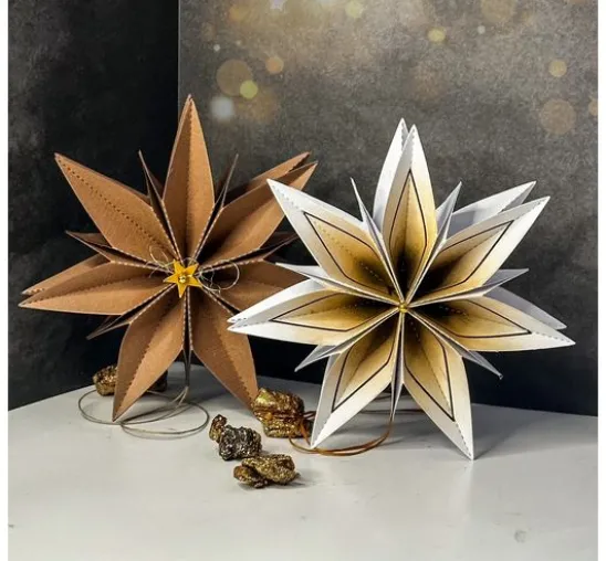 Silikonstempel für Faltstern Mittel "Frohe Weihnachten"