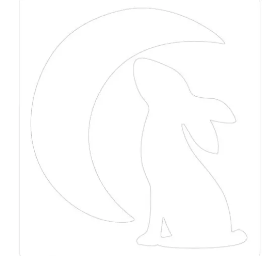 Sizzix Bigz Stanzschablone "Rabbit & Moon"