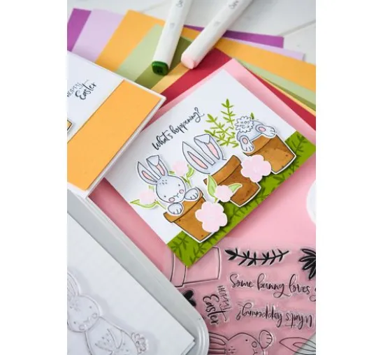 Sizzix Clear Stamps Set by Catherine Pooler "Bunny Bits & Blooms"