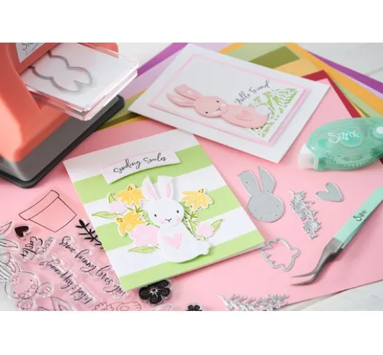 Sizzix Clear Stamps Set by Catherine Pooler "Bunny Bits & Blooms"