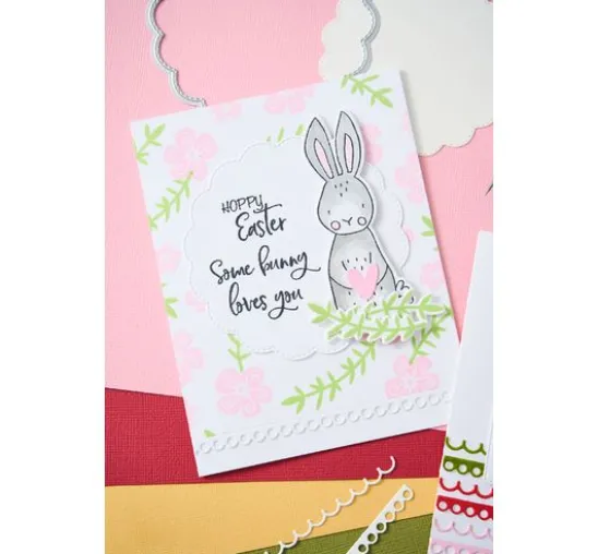 Sizzix Clear Stamps Set by Catherine Pooler "Bunny Bits & Blooms"