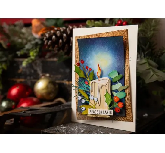 Sizzix 3D-Prägeschablone "Woodgrain by Tim Holtz"