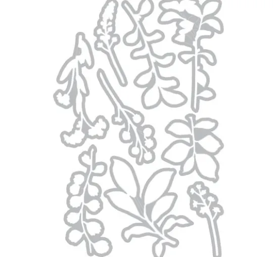 Sizzix Framelits Stanzschablone by 49 and Market "Fine Stems 02"