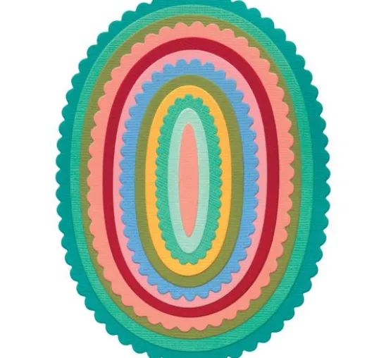 Sizzix Framelits Stanzschablone "Fancy Ovals"