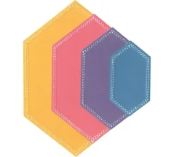 Sizzix Framelits Stanzschablone "Hexagons by Stacey Park"