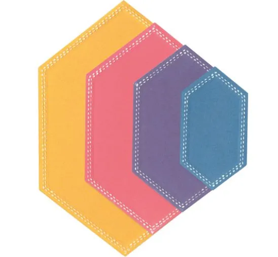 Sizzix Framelits Stanzschablone "Hexagons by Stacey Park"