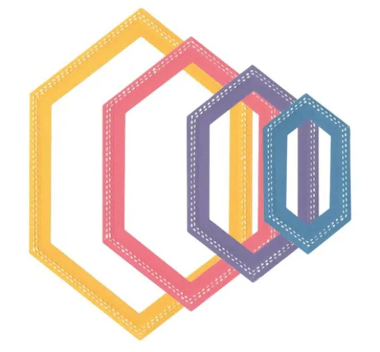 Sizzix Framelits Stanzschablone "Hexagons by Stacey Park"