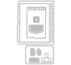 Sizzix Framelits Stanzschablone und Clear Stamps 