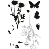 Sizzix Framelits Stanzschablone und Clear Stamps "Painted Pencil Botanical"