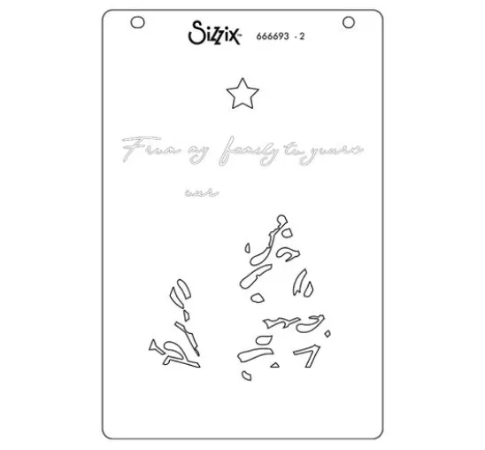 Sizzix Layered Stencils "Happy Holidays by Stacey Park"