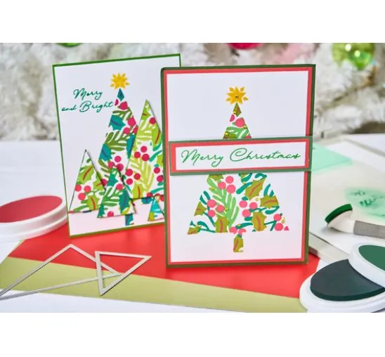 Sizzix Layered Stencils "Happy Holidays by Stacey Park"