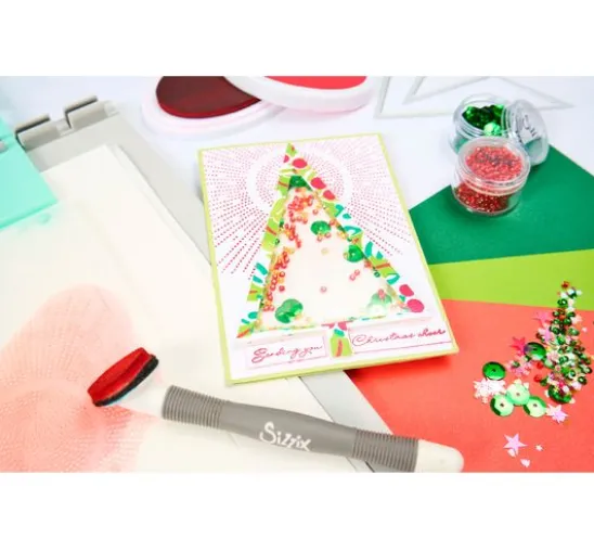 Sizzix Layered Stencils "Happy Holidays by Stacey Park"