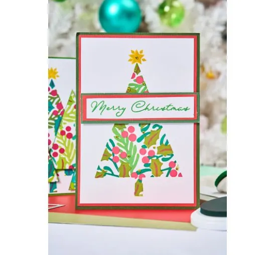 Sizzix Layered Stencils "Happy Holidays by Stacey Park"