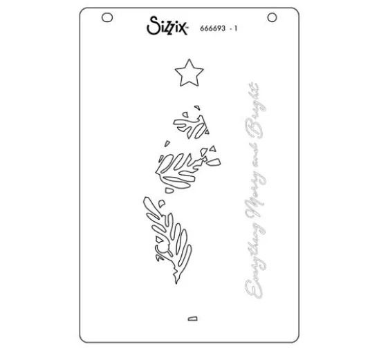 Sizzix Layered Stencils "Happy Holidays by Stacey Park"