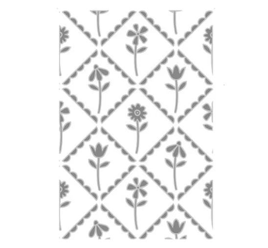 Sizzix Multi-Level-Prägeschablone "Framed Florals"